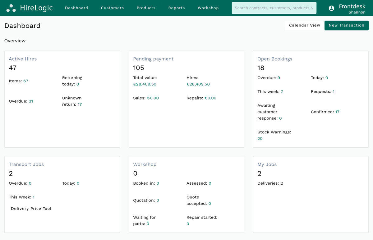 A simple way to stay in control of your hire inventory
